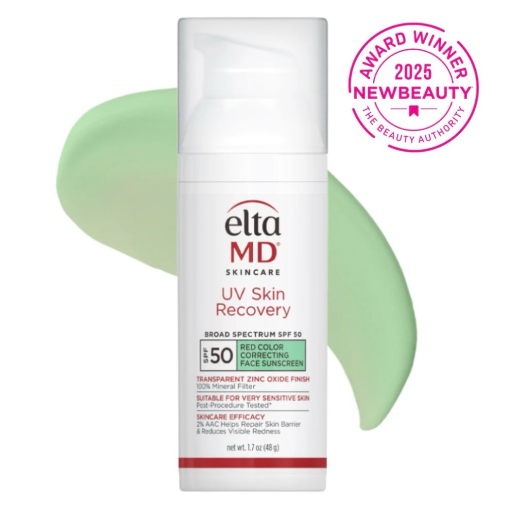 EltaMD UV Skin Recovery Red Color Correcting Green Tint Broad Spectrum SPF 50